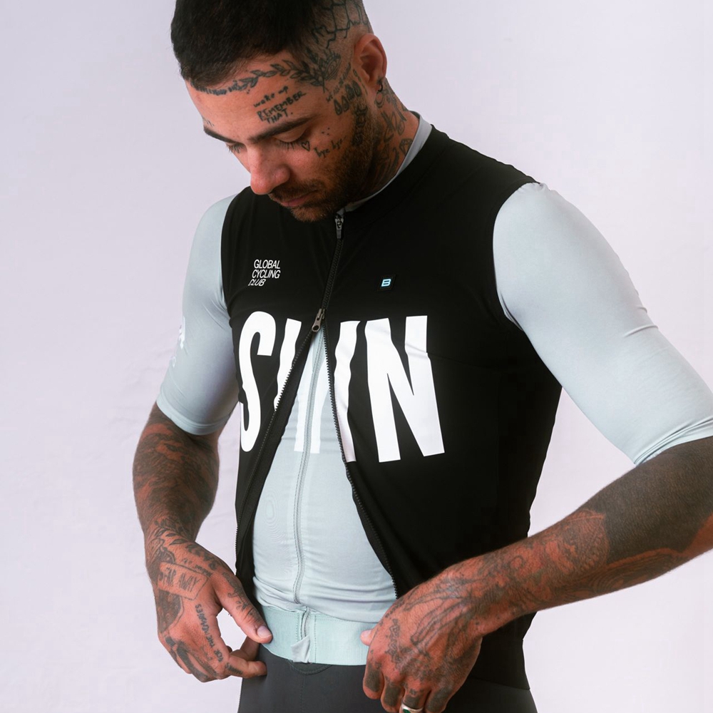 Silver gray short sleeved cycl - огляд і ціна Cycling Gear Brands